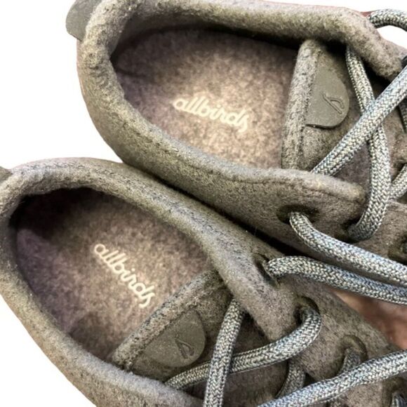 Allbirds Wool Runners Ladies Dark Sage Green Laced Size 9 - Picture 8 of 10